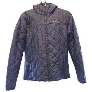 Columbia Copper Crest Hooded Fleece-Lined Jacket - Navy blue/grey S